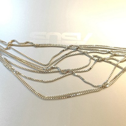 925 Kastenketten aus Sterlingsilber, ungeschweißte