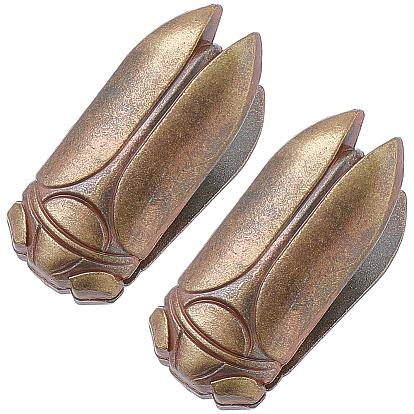 1 Pair Cicada Shaoe Zinc Alloy Clips, for Paper Document, School Office Supplies