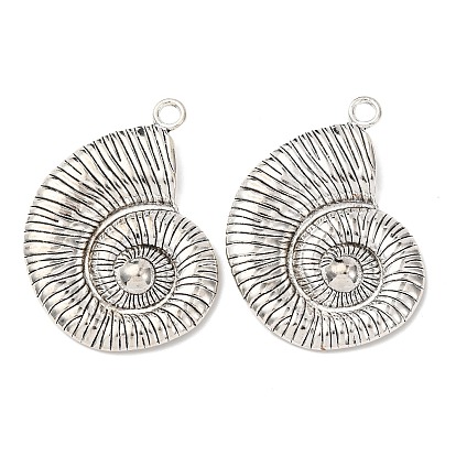 Тибетский сплав стиля большие кулоны, подвески в форме раковины, без свинца и без кадмия