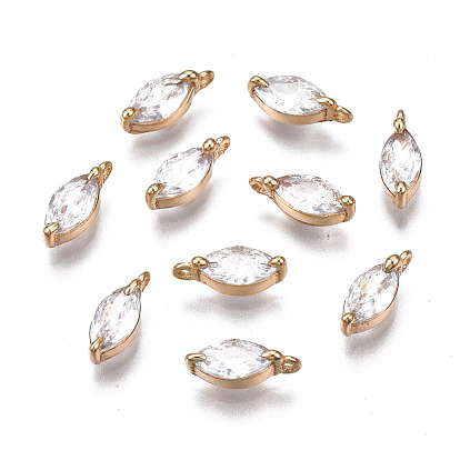 925 breloques en argent sterling avec zircone cubique, réel 18 k plaqué or, sans nickel, oeil de cheval