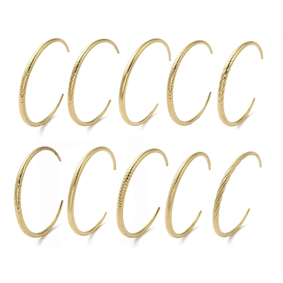 304 открытые браслеты-манжеты из нержавеющей стали, украшения для женщин