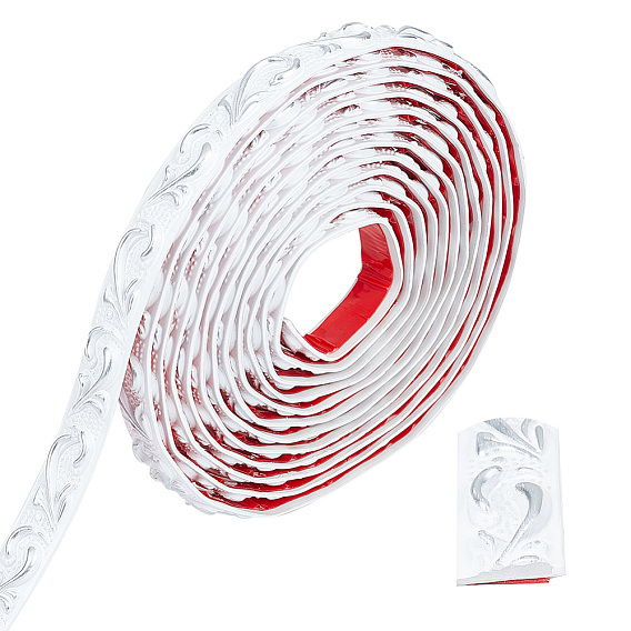 ПВХ цветы узор зеркало самоклеящаяся наклейка, клейкая лента для украшения дома гостиной спальни