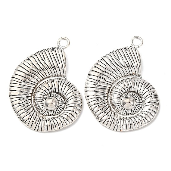 Тибетский сплав стиля большие кулоны, подвески в форме раковины, без свинца и без кадмия