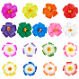 17 piezas 17 colores flor eva cocodrilo accesorios para el cabello, pinzas para el cabello de la garra de la aleación