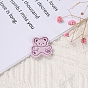 Bear Cloth Labels, Handmade Embossed Tag, for DIY Jeans, Bags, Shoes, Hat Accessories