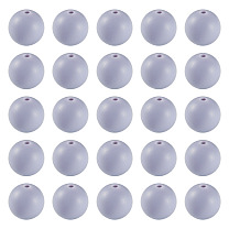50pcs perles de silicone écologiques de qualité alimentaire, ronde