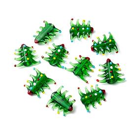 Abalorios de colores vario hechos a mano, árbol de navidad de dibujos animados