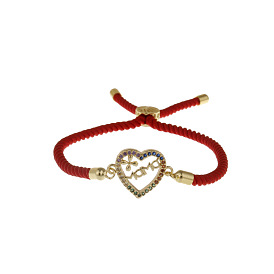 MAMA Love Heart Bracelet - Fashionable and Versatile Women's Jewelry