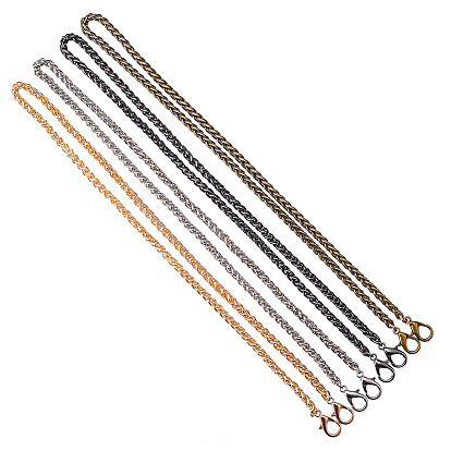 Bag Strap Chains, Iron Wheat  Chains, with Lobster Claw Clasps