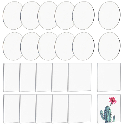 Acrylic Transparent Pressure Plate, Flat Round & Square