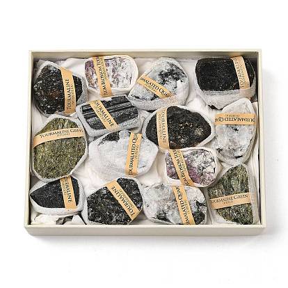 Украшения из натурального турмалина, товары для украшения дома, самородки