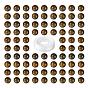 100Pcs 8mm Natural Bronzite  Round Beads, with 10m Elastic Crystal Thread, for DIY Stretch Bracelets Making Kits