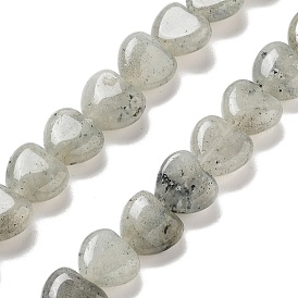 Natural Labradorite Beads Strands, Heart