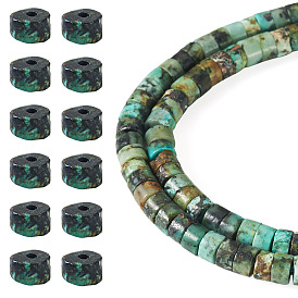 2 Strands Natural African Turquoise(Jasper) Beads Strands, Disc, Heishi Beads