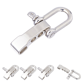 6 комплекты застежек-скобы с D-образным кольцом из сплава