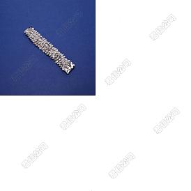 6pcs bandeaux élastiques en fil et caoutchouc, avec paillette/sequins en plastique, accessoires pour cheveux