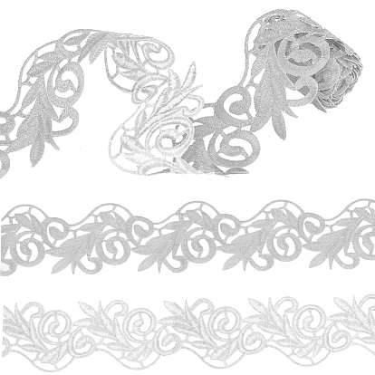 2m полиэстер вышивка цветочная отделка, приутюжить/пришить полую отделку, для украшения костюма