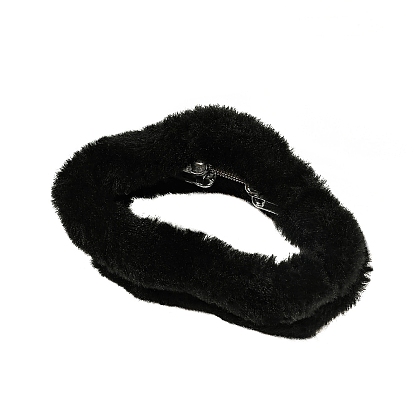 Fluffy Claw Hair Clips for Women, with Plastic Findings, Cloud