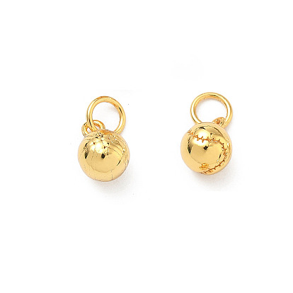 Латунь прелести, круглые подвески, долговечный, без свинца и без кадмия, стойки покрытие, с целью перехода в кольце, реальный 24 k позолоченный