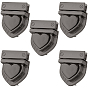 Cadenas de sac à main en alliage de zinc en forme de cœur, fermoir tournant en métal pour sacs à main, accessoires de sac