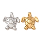 Stainless Steel Pendants, Turtle Charms, Ion Plating(IP), Long-Lasting Plated
