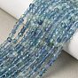 Natural Blue Fluorite Beads Strands, Faceted, Cube