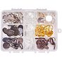DIY Earring Making Sets, with Brass Leverback Earring Settings and Transparent Glass Cabochons