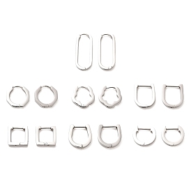 202 Stainless Steel Hoop Earrings, with 304 Stainless Steel Pins