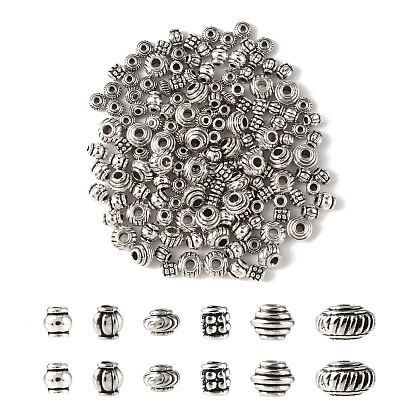 370 шт. 6 бусины в тибетском стиле, без никеля , разнообразные