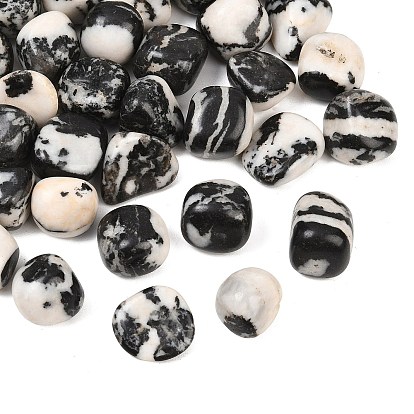 Perles de jaspe zébrées naturel, pierre tombée, nuggets, pas de trous / non percés, gemmes de remplissage de vase