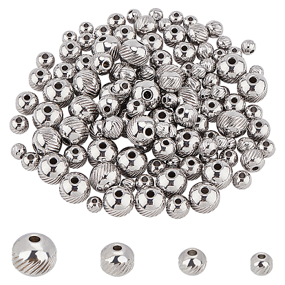 304 billes d'acier inoxydable, rond avec sergé
