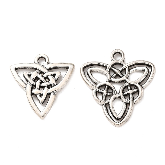 Сплавочные подвески тибетского стиля, подвески в виде плетеных узлов