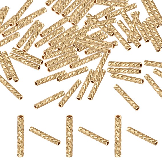 200 шт. стойки, покрытие латунных бусин, без никеля , трубка