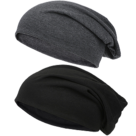 2шт. 2цвета хлопковая шапочка-бини, арка