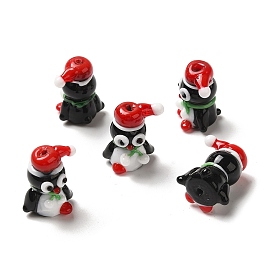 Lampwork Beads Strands, Penguin