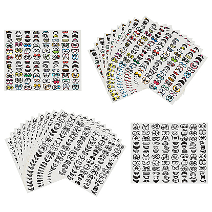 2сумки 2 цвета бумага для глаз самоклеящиеся наклейки