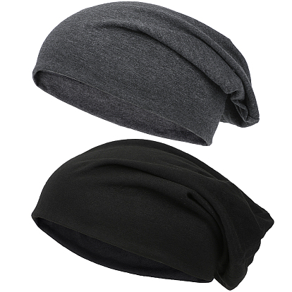 2шт. 2цвета хлопковая шапочка-бини, арка