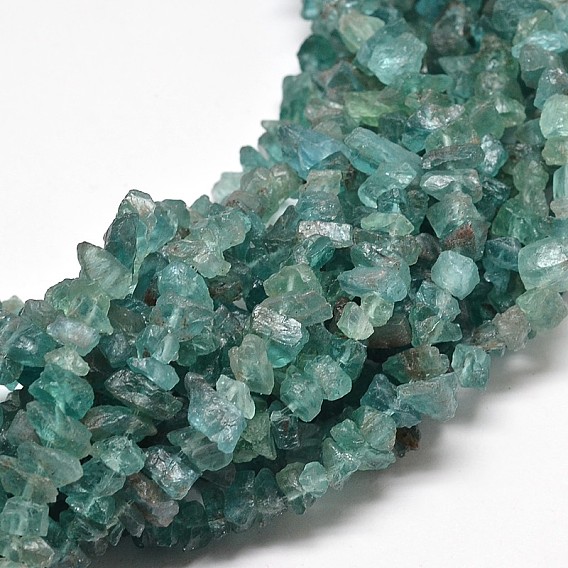 Polies puces d'apatite naturelle perles brins, teint, 3~11x4~5x6mm, Trou: 1mm, Environ 103 pcs/chapelet, 16.1 pouce
