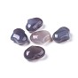 Natural Grey Agate Heart Love Stone, Pocket Palm Stone for Reiki Balancing