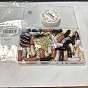 DIY Stretch Bracelets Kits, including Acrylic Beads, Brass Beads, Elastic Crystal Thread
