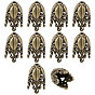 2 Bags Alloy Bead Caps, Flower