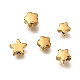 304 из нержавеющей стали разделительные бусины, ионное покрытие (ip), реальный 18 k позолоченный