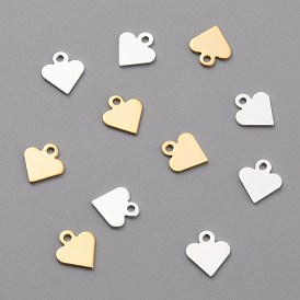 Brass Charms, Heart