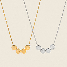 304 Женские ожерелья с подвеской в виде любовного письма из нержавеющей стали