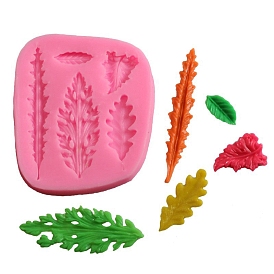 Leaf DIY Food Grade Silicone Fondant Molds, Resin Casting Molds, For UV Resin, Epoxy Resin Jewelry Making