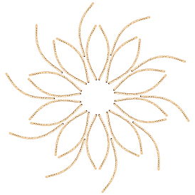 30 шт латунные бусины, долговечный, изогнутая трубка