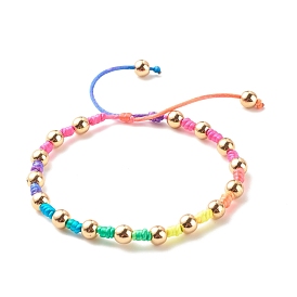 Synthetic Hematite Beaded Bracelet, Adjustable Braided Bracelet for Women