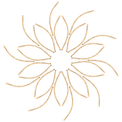 30 шт латунные бусины, долговечный, изогнутая трубка