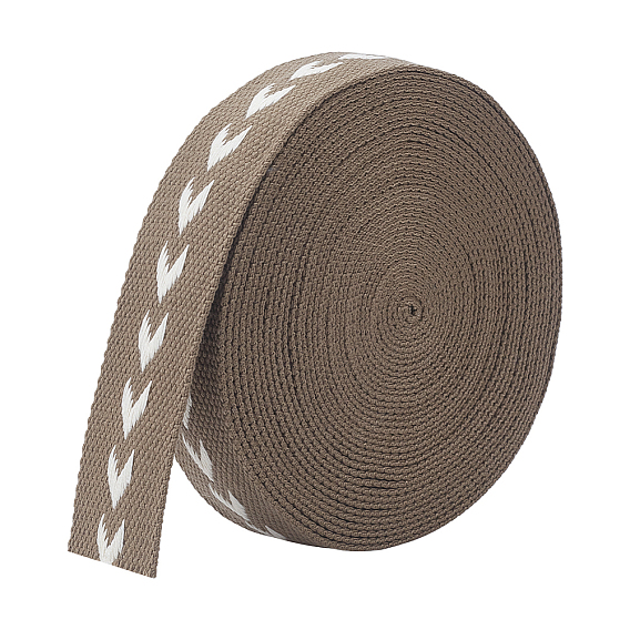 Ruban flèche jacquard en polycoton, accessoires de vêtements