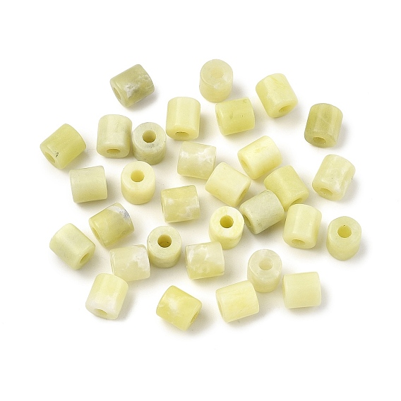 Натуральные бусины из нефрита xiuyan, колонка